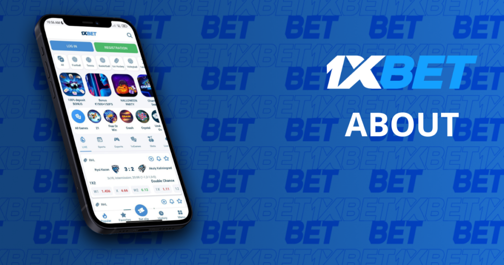 about 1xbet app with mobile interface showing sports betting and casino features